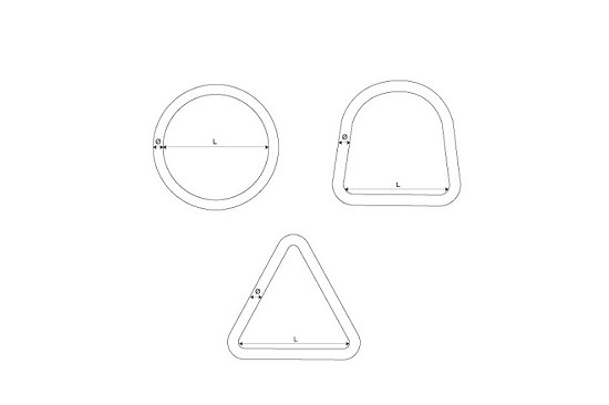 Rings, Triangle and D-rings
