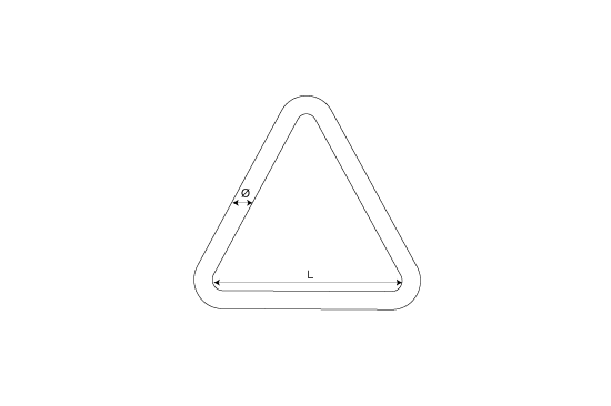 Triangolo Inox AISI 316